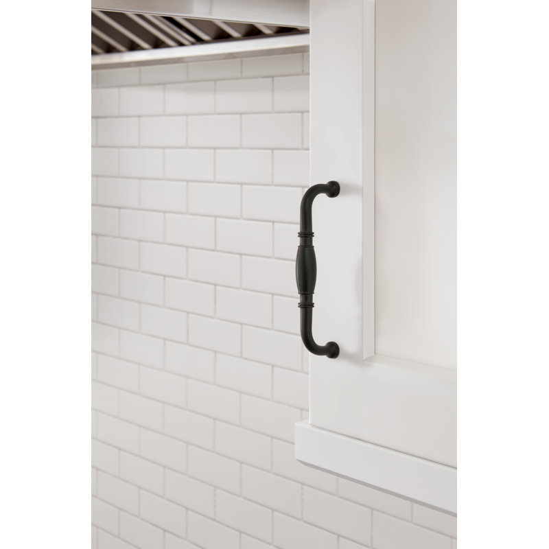 Granby  (96mm) Centre-to-Centre  Cabinet Pull - 10 Pack, 5 1/16", Matte Black