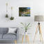 «Green Claude Monet», art mural 16 x 20 po, peinture sur toile impressionniste pour bureau de chambre à coucher