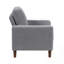 Chaise rembourrée moderne en velours côtelé avec coussin confortable et structure en bois massif pour le salon-168148581