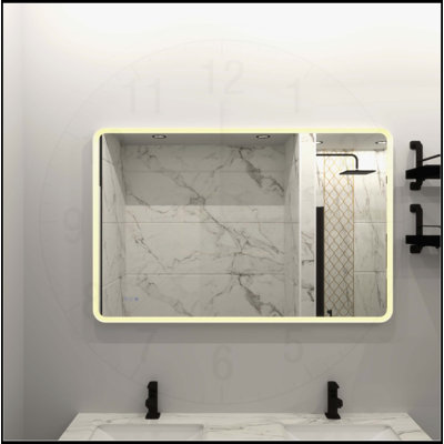 Framed Dimmable Anti-Fod LED Bathroom Vanity Mirror