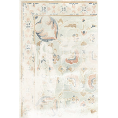 Antique Textile Swatch I by June Erica Vess - Wrapped Canvas Painting