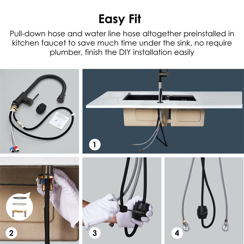Latitude Run Azizuddin Kitchen Faucet