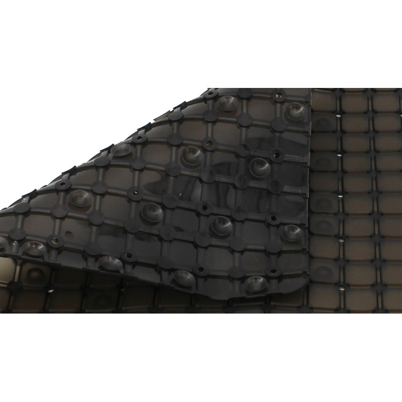 Douche antidérapante en PVC Splash Earth Ahmina, Gris