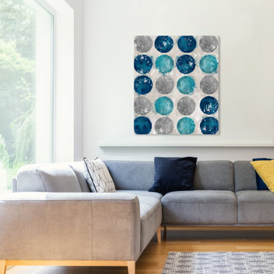 " Abstract Circular Move Geometric Circle " Painting Print