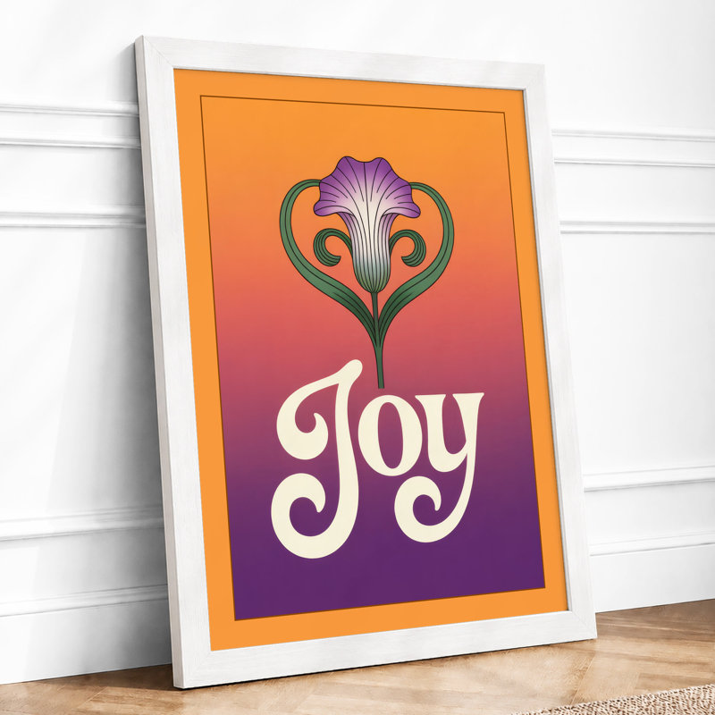 Joy In Bloom Modern - Print, A3 - 42.0 x 29.7 cm, White