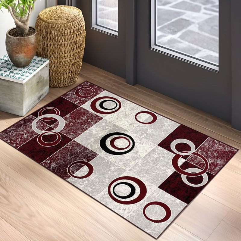 Dillup-Jones Geometric Indoor Rug, Rectangle 2' x 2'3"