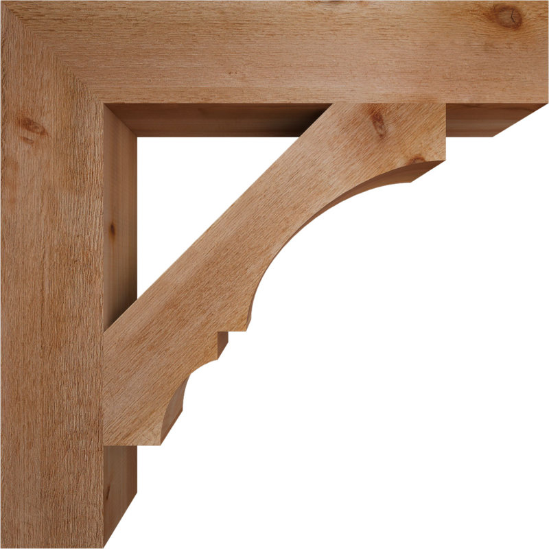 Support de bloc Balboa, Cèdre rouge de l'Ouest brut, L 6 po x P 32 po x H 32 po