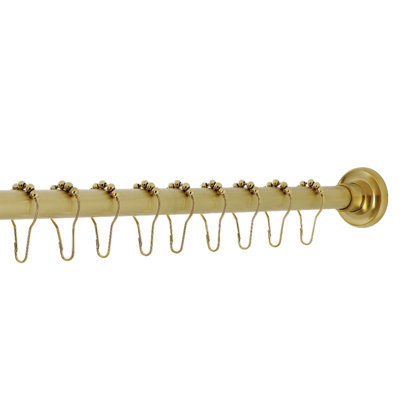 Edenscape Adjustable Shower Curtain Rod with Rings