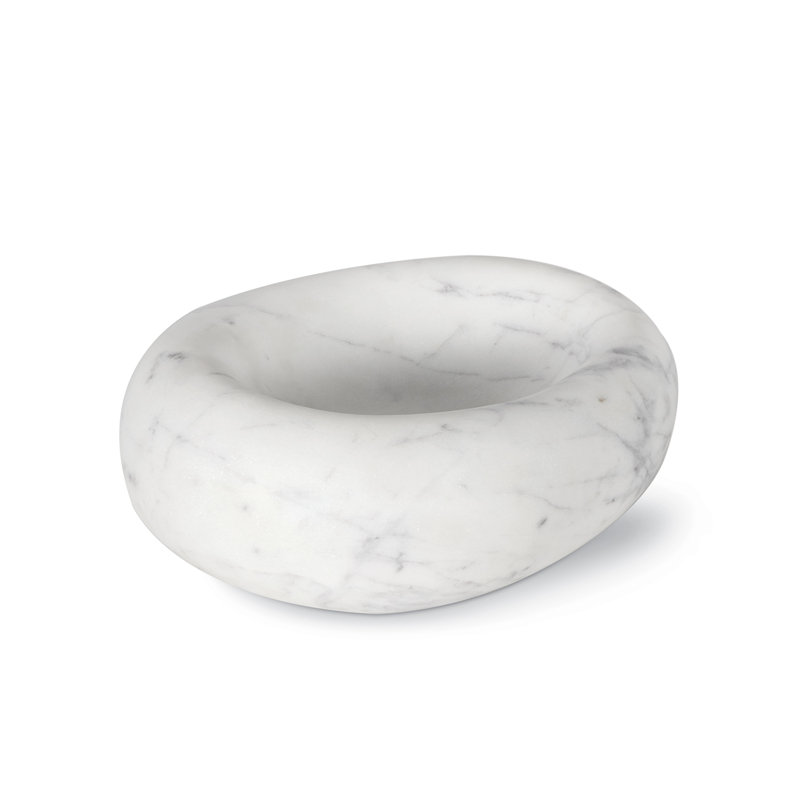 Lagoon Marble Bowl, White