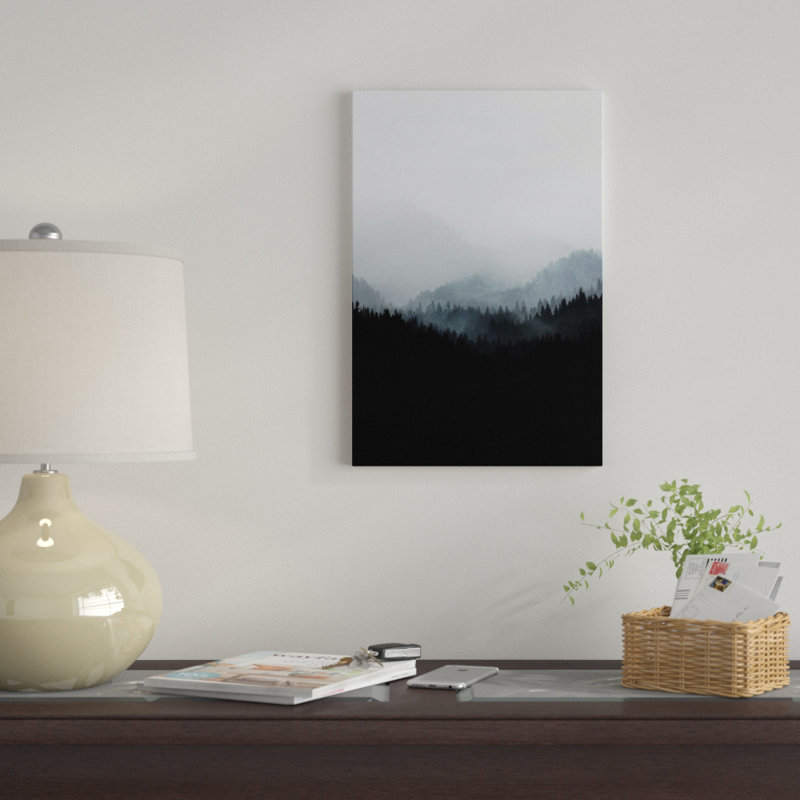 « bois v. y ii » par mareike böhmer, impression sur toile tendue, H 26 po x l 18 po x P 1,5 po, Toile encadrée noire