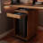 Black&Walnut Rectangular Solid Wood with 2 drawers desk-110774524