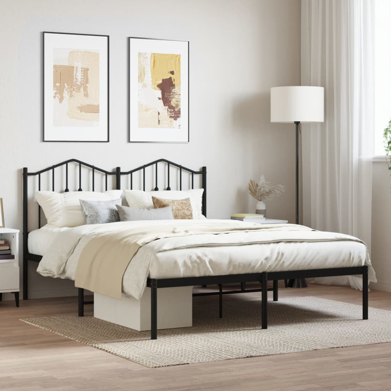 Affton Metal Bed, Black, Super King (6')