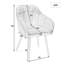Ottilie 42cm H Velvet Upholstered Metal Upholstered Back Armchair-2103421694