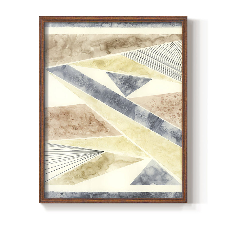 Reproduction encadrée sans titre - bois massif, Brun, H 28 po x l 22 po