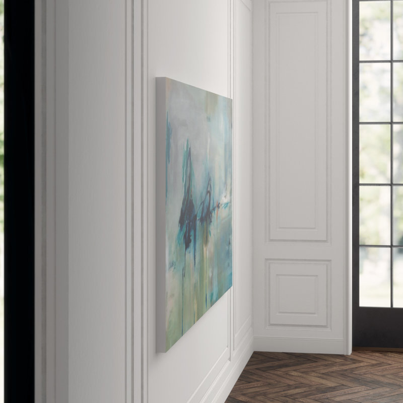Drop In The Ocean Painting by Sara Brown, Glass Coat, 24" H x 40" W x 1.5" D