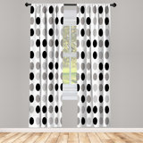 Microfiber Semi Sheer Curtain Pair