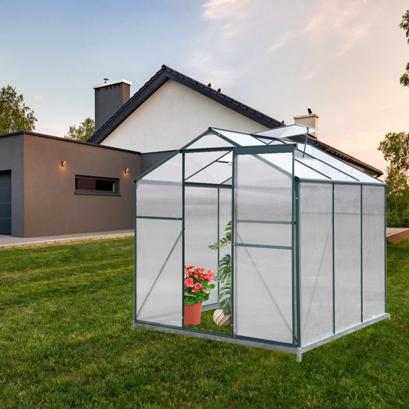 Aiza Greenhouse, 195cm H x 190cm W x 190cm D, Green