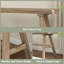 Farmhouse Solid Wood Bench Minimalist Mortise and Tenon Design-1752175428