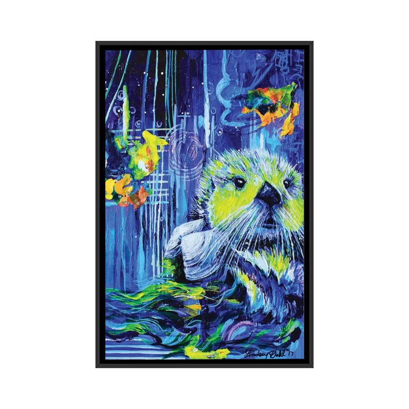 « henry », impression sur toile, H 26 po x l 18 po x P 1,5 po, Toile avec cadre noir, Pas de tapis