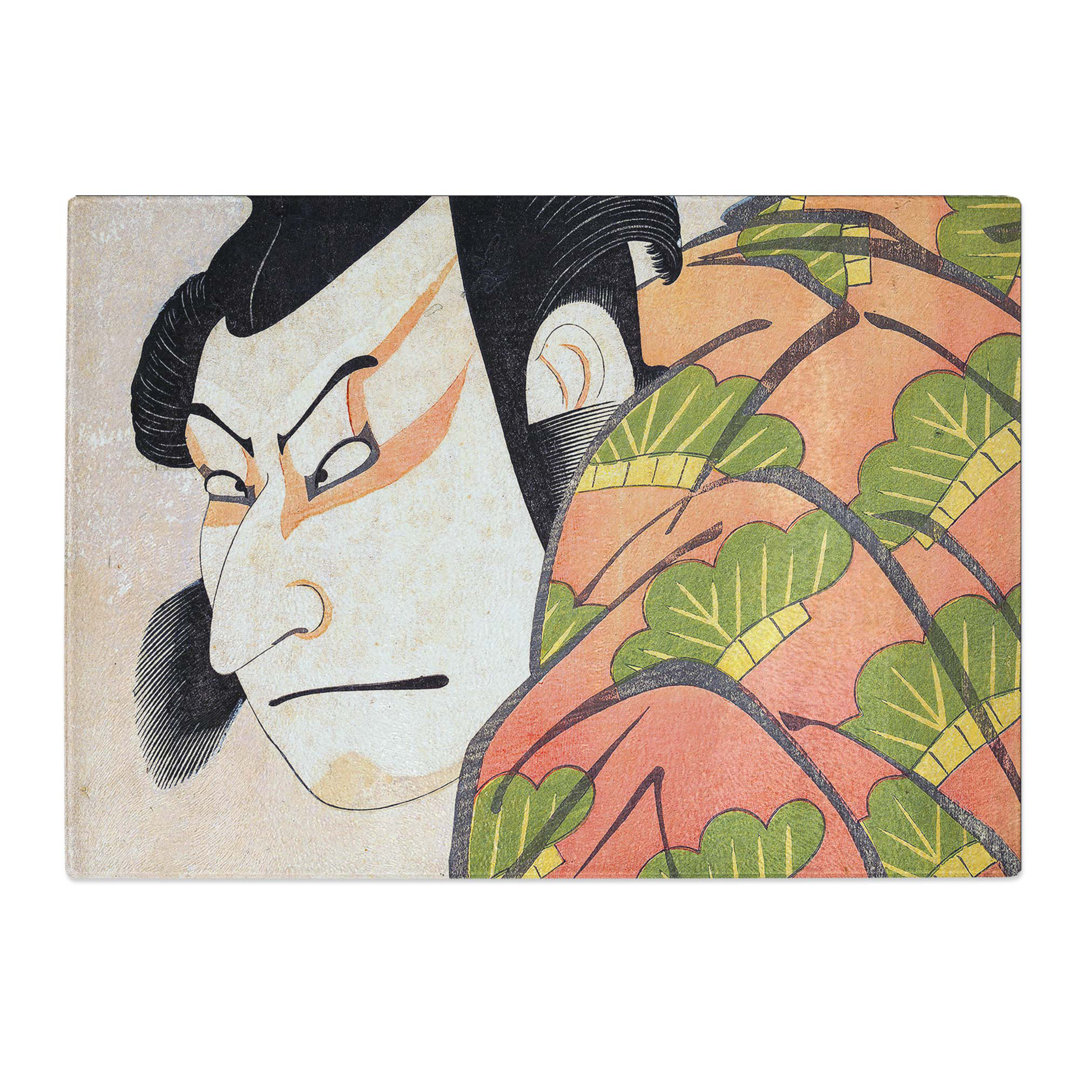 Tempered Glass Nakamura Nakazo II by Utagawa Toyokuni Chopping Board