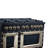 Valente 48" Dual Fuel range in Black-128625769