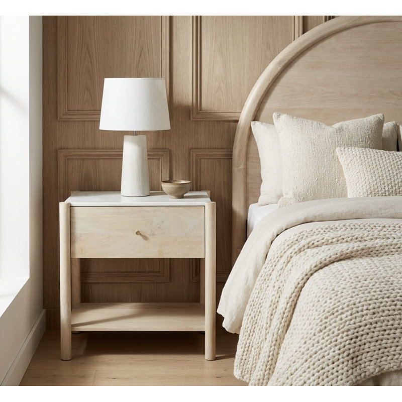 Amity Nellie 23.5" Nightstand, Natural