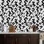 Papier peint peler et coller en PVC, revêtement mural auto-adhésif amovible avec nappes abstraites pied-de-poule, vêtements, chemises, literie, impression imperméable pour la décoration intérieure - rouleau