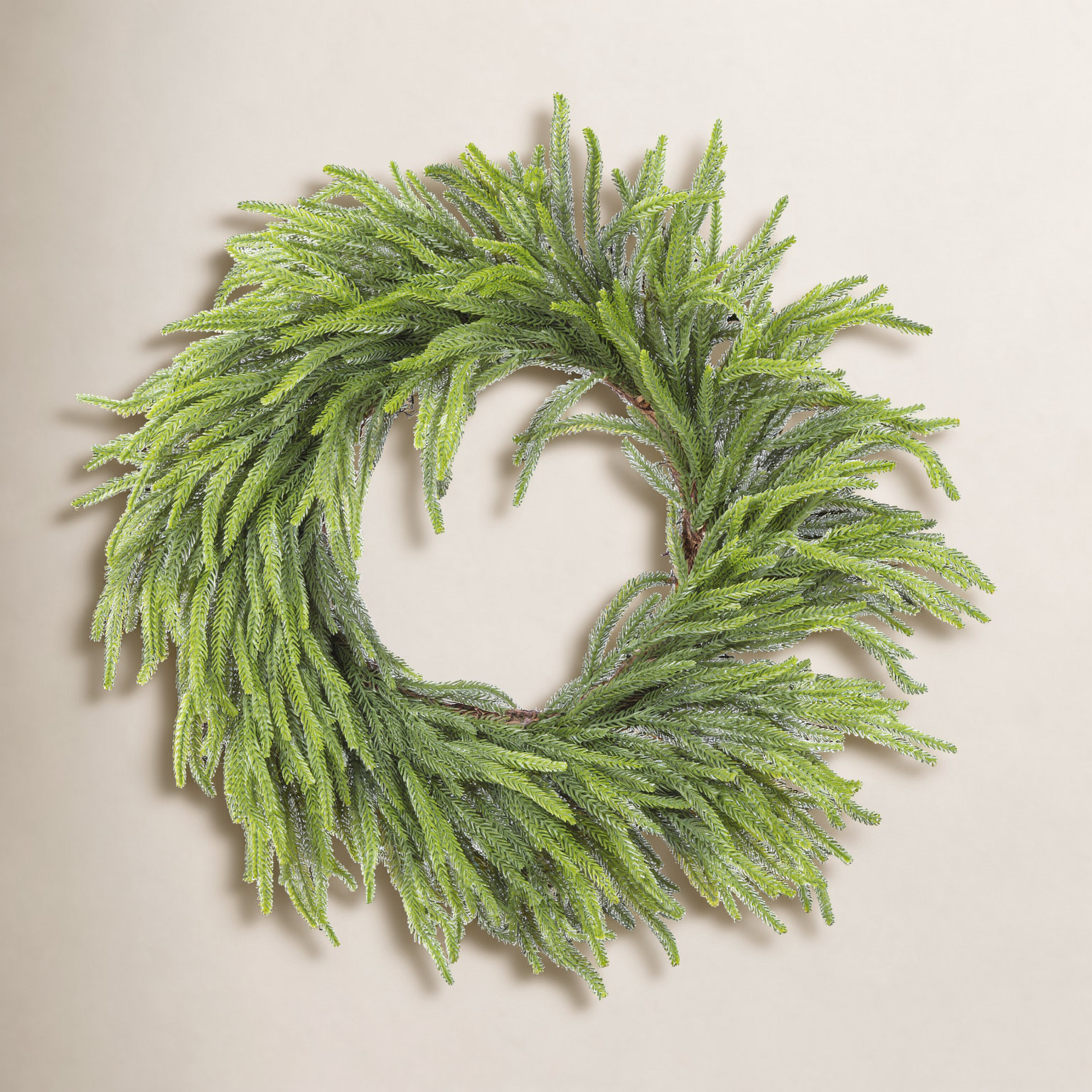 28"D Christmas Greenery PE Dripping Wreath