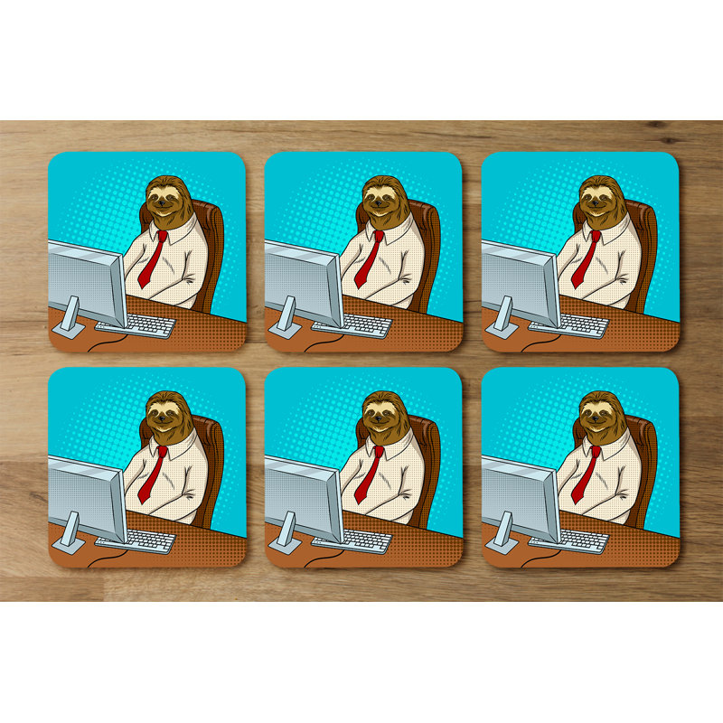 Dquavion Square 6 Piece Coaster Set