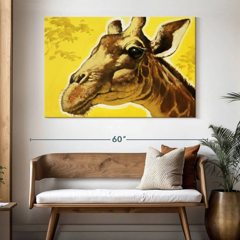 Tête de girafe Brampt, H 34 po x l 51 po