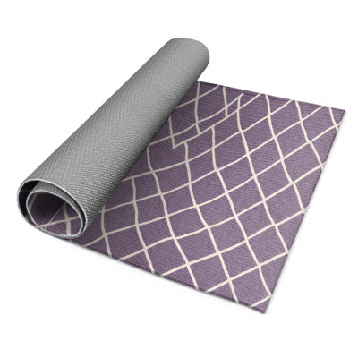Trellis Pink Indoor and Outdoor Area Rug
