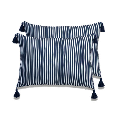 My Cottage Living Outdoor Tassels Outdoor Throw Pillow