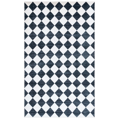 Tapis ivoire / noir Josalina Clara 938