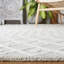Tapis argent / ivoire en laine touffetée à la main Leyla-1037091270