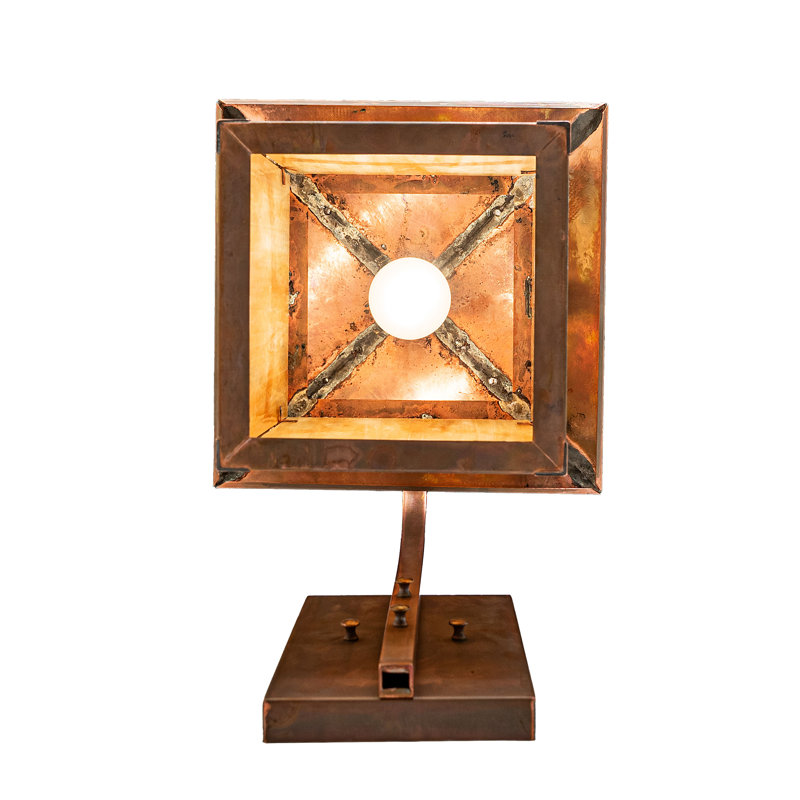 1 - Light Armed Sconce, 16" H x 12" W x 15.5" D, Vintage Copper