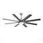 Ventilateur de plafond 66 pouces à profil bas en ABS avec lumières à intensité variable et moteur à courant continu réversible silencieux à 6 vitesses pour l'intérieur