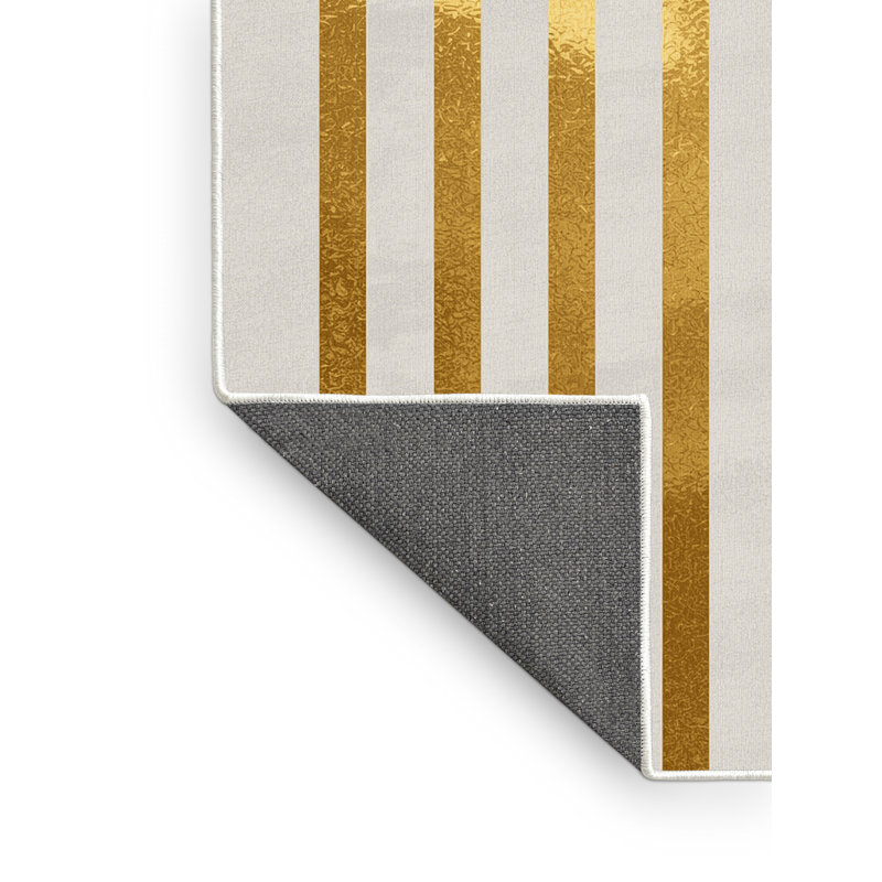 Soft Plush Fiorentino New Years Modern & Contemporary Abstract Area Rug in Gray – White Binding, 3x5