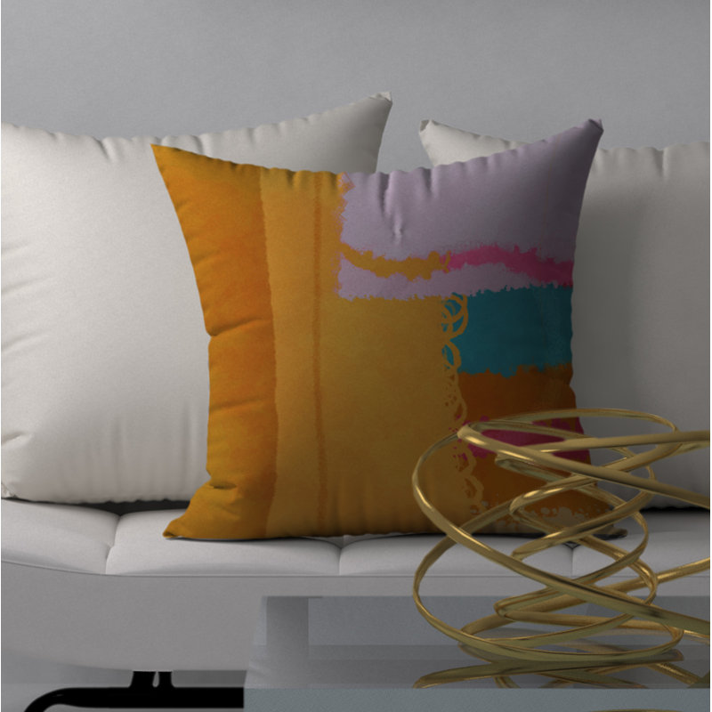  Magnifique housse de coussin carré et insert, 24" X 24"