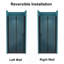 Portes de douche pliantes demi-cadre en noir mat avec verre transparent l 34 à 35 3/8 po x H 72 po