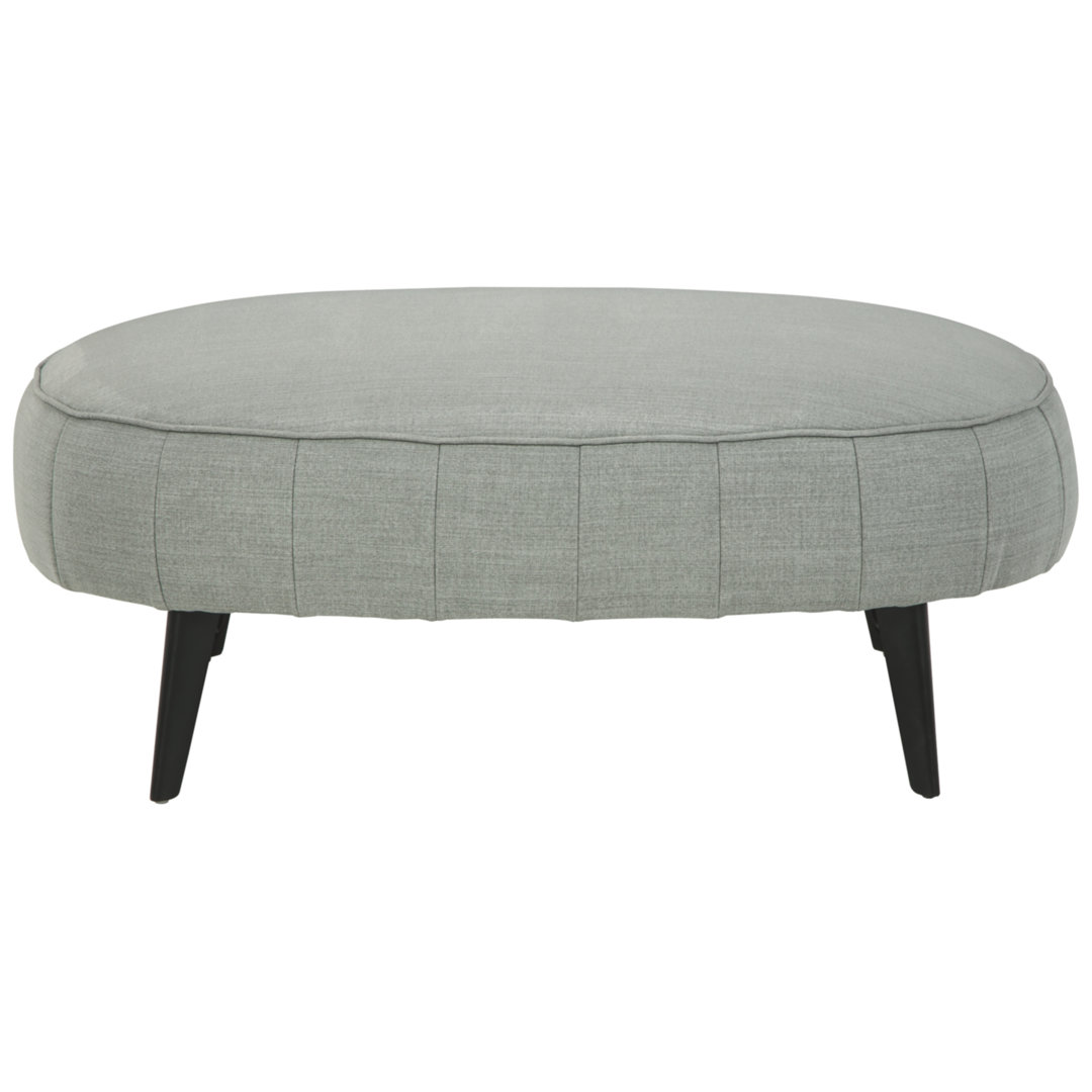 Mariaella 41" Wide Velvet Oval Cocktail Ottoman George Oliver