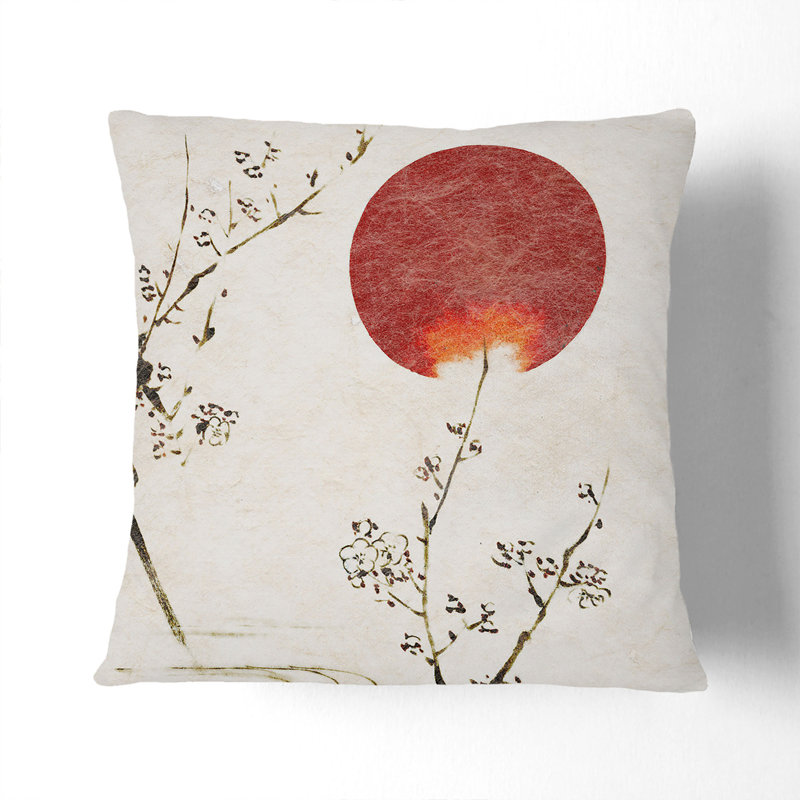 Floral Square Throw Cushion, 55cm H x 55cm W x 20cm D, Stone