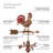 Coventry Rooster Cupola & Weathervane Set