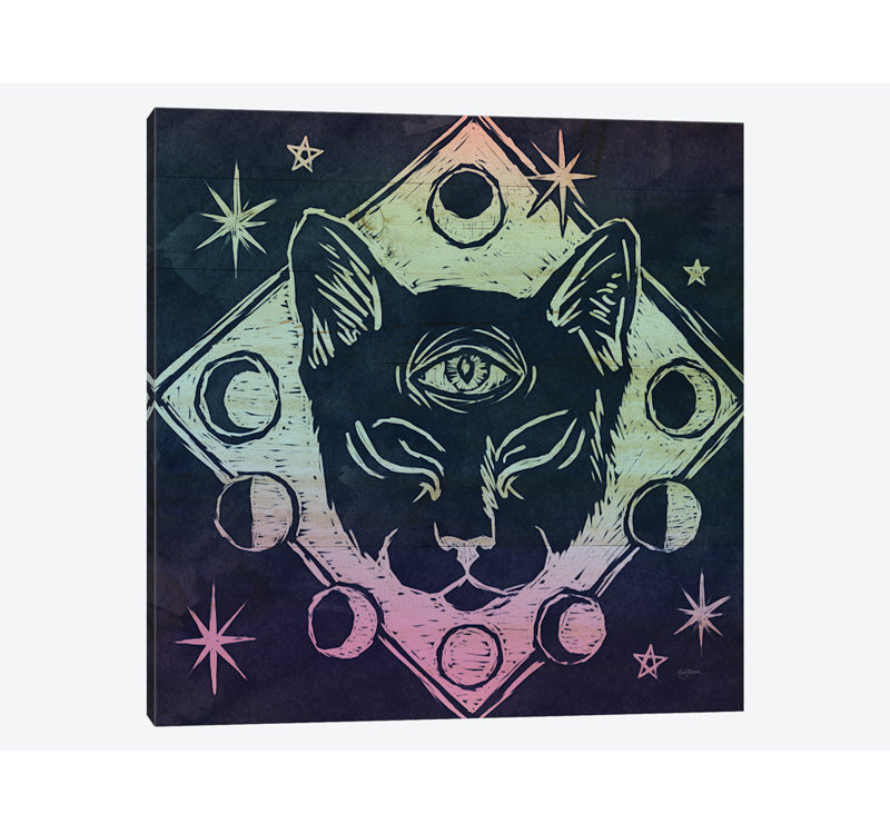 « mystical halloween bijoux iv », impression sur toile, H 26 po x l 26 po x P 1,5 po, Toile tendue, Pas de tapis