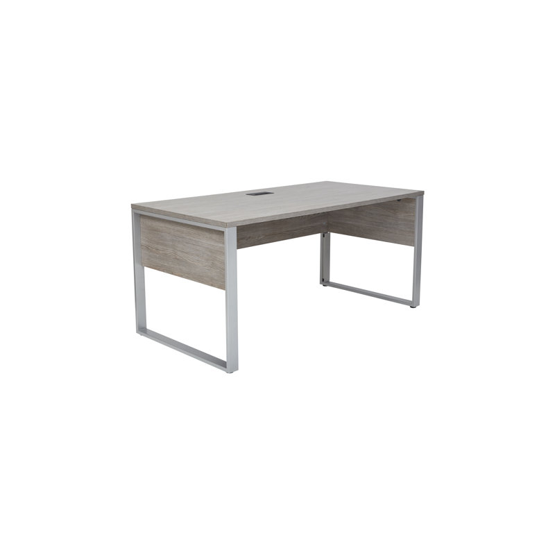 Maysey 3 Piece Writing Desk Office Set, Gray