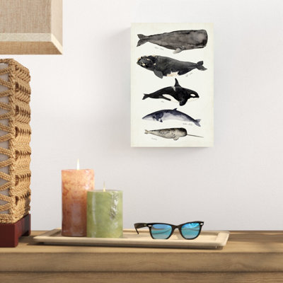 Reproduction d’art sur toile tendue "Whale Chart I" par Victoria Barnes