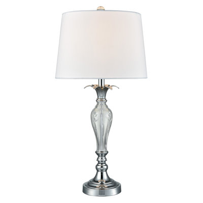 Lampe de table 27" en cristal de plomb Candace