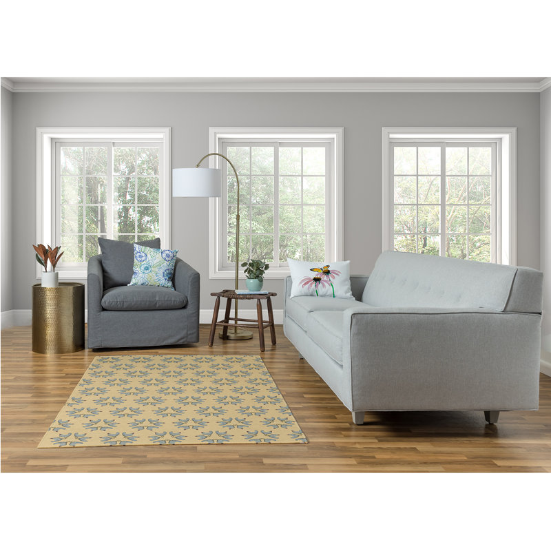 Chenille Abstract Indoor Rug, Rectangle 5' x 7'
