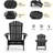 Noyes Solid Wood Folding Adirondack Chair-1426413218