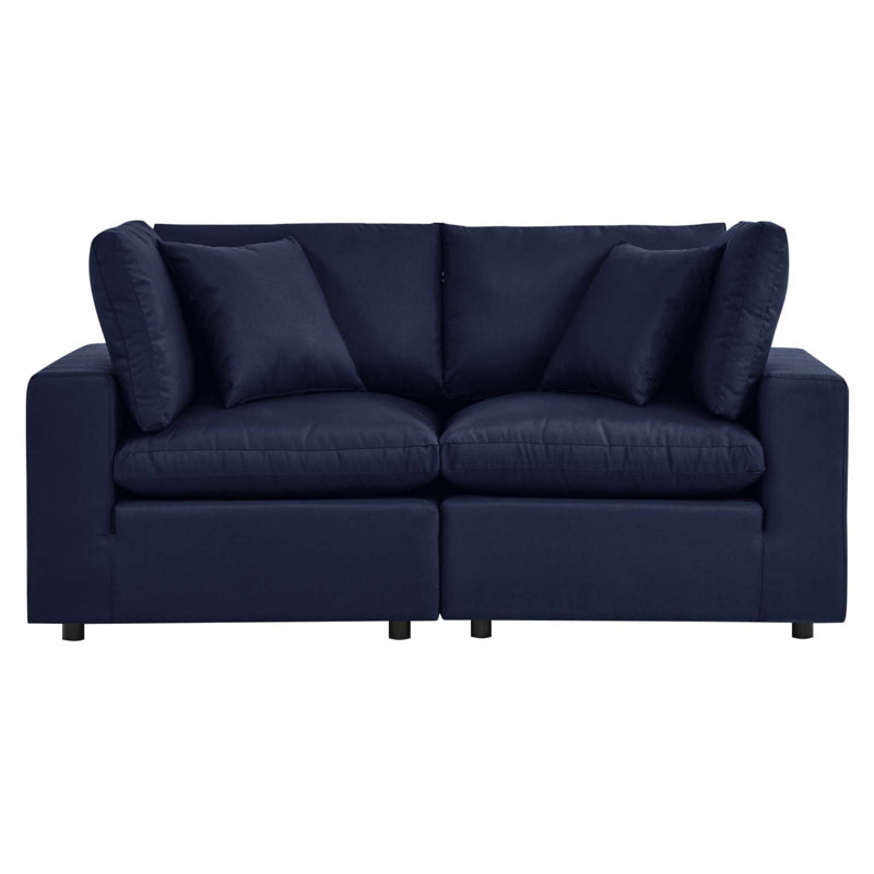 Causeuse d'extérieur Commix, Bleu marine, Bleu marine
