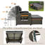 120cm Wide Straight Steel Patio Daybed